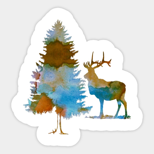 Deer Sticker by BittenByErmines